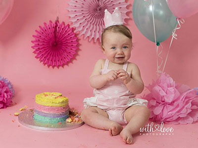 Cake smash photography