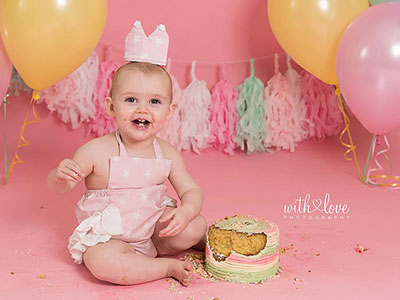 Cake smash photographer Cumbria