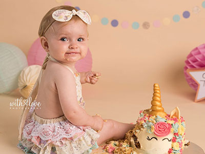 Cake smash photography